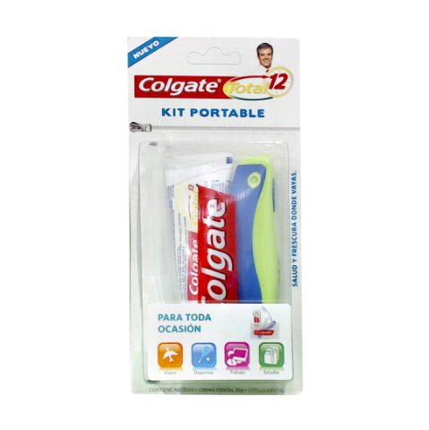 Colgate Kit Portable: Pasta Dental + Cepillo