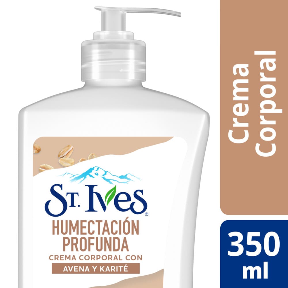 St. Ives Crema Corporal Humectación Profunda Avena y Karité x 350 ml.