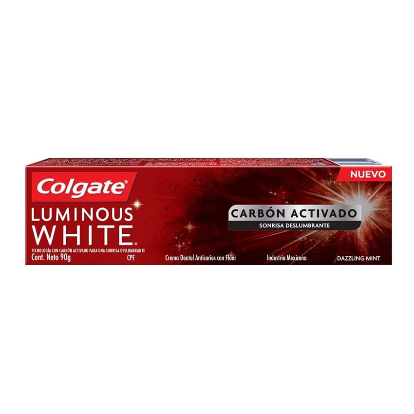 Colgate Crema dental Luminous White con carbón activado