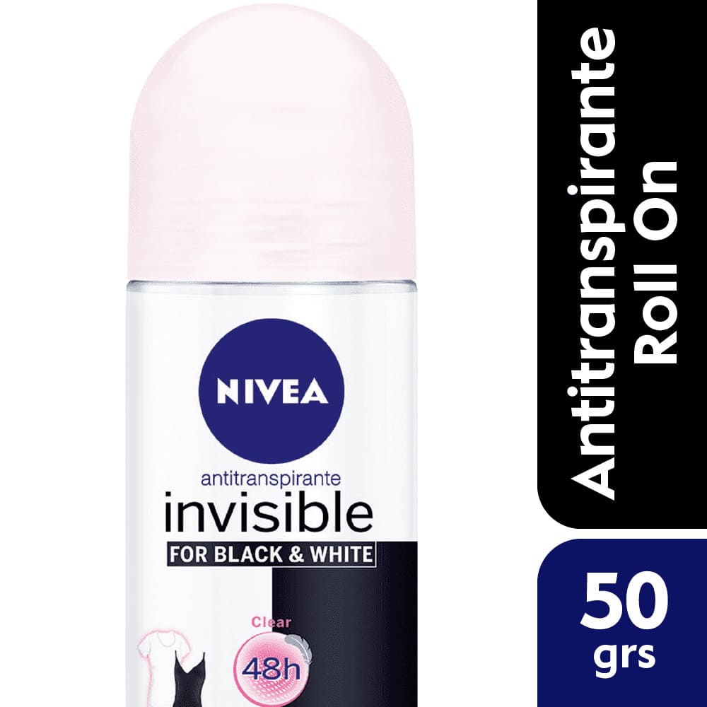 Nivea Desodorante Black & White Invisible Clear Roll-On