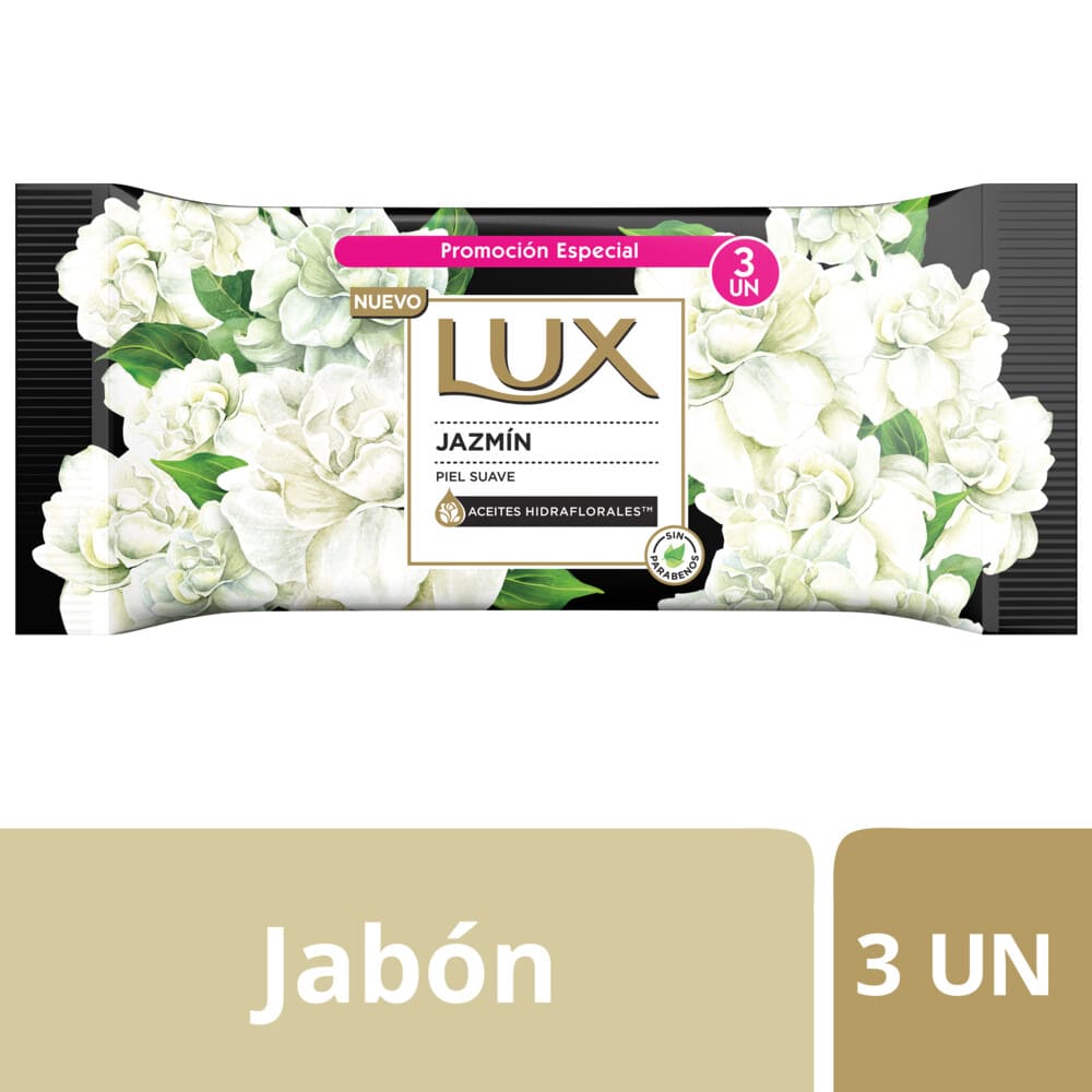 Lux Jabón con Glicerina Jazmín x 125 gr. x 3 u.