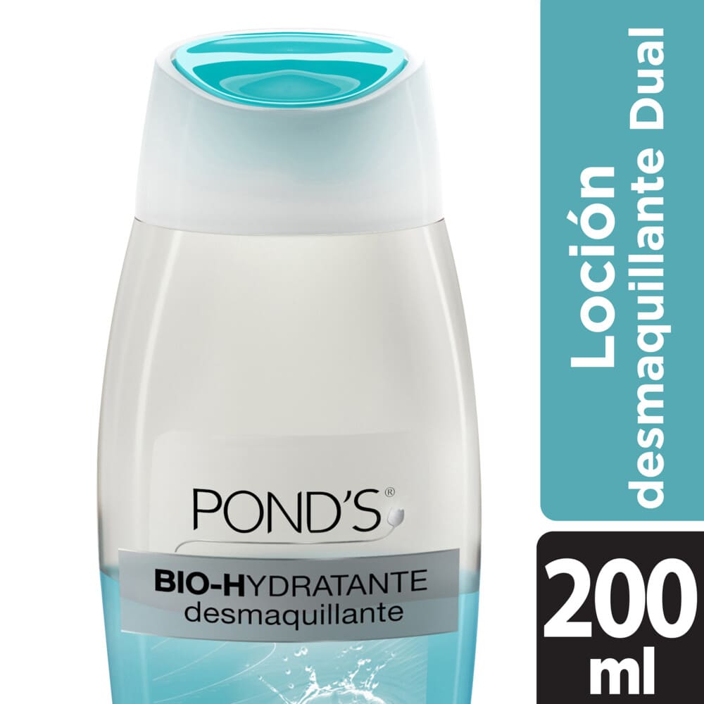 Pond's Loción Bio Hydratante Dual Desmaquillante x 200 ml.