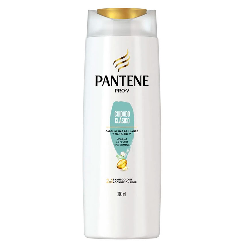 Pantene Shampoo 2 en 1 Cuidado Clásico x 200 ml.