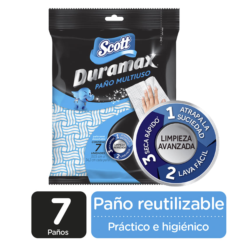 Scott Paño Reutilizable Duramax x 7 hojas.