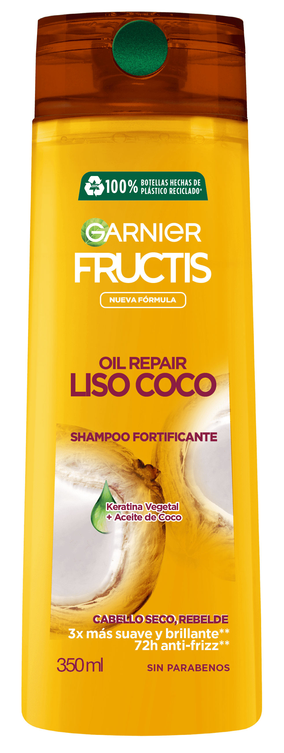 Fructis Shampoo Oil Repair Liso Coco x 350 ml.