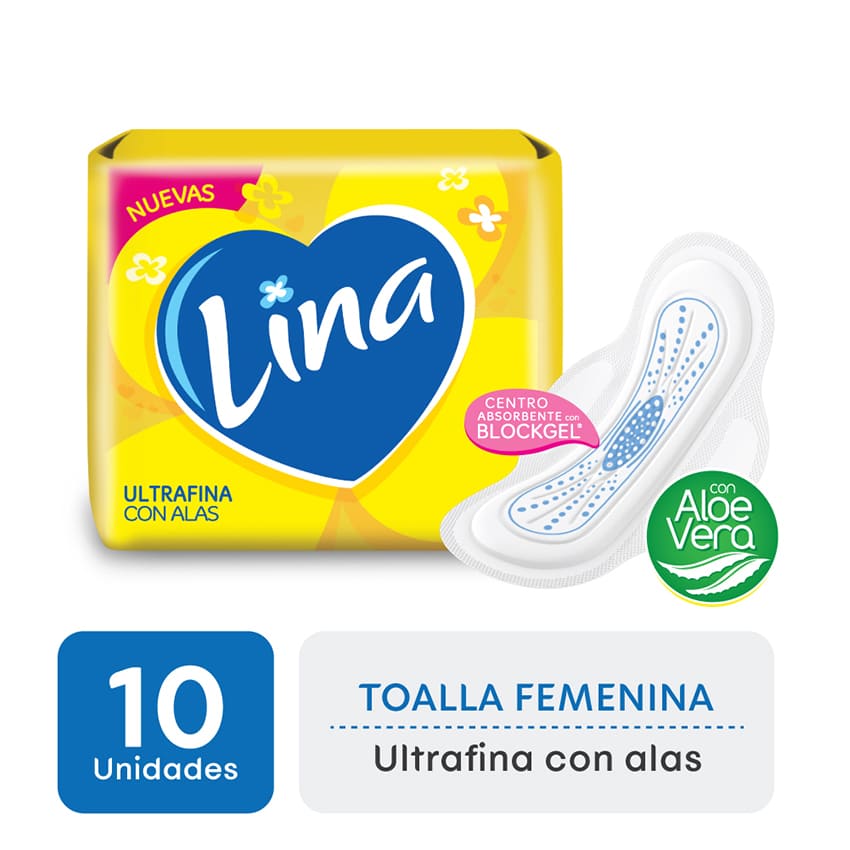 Lina Toallita Ultrafina con Alas x 10U